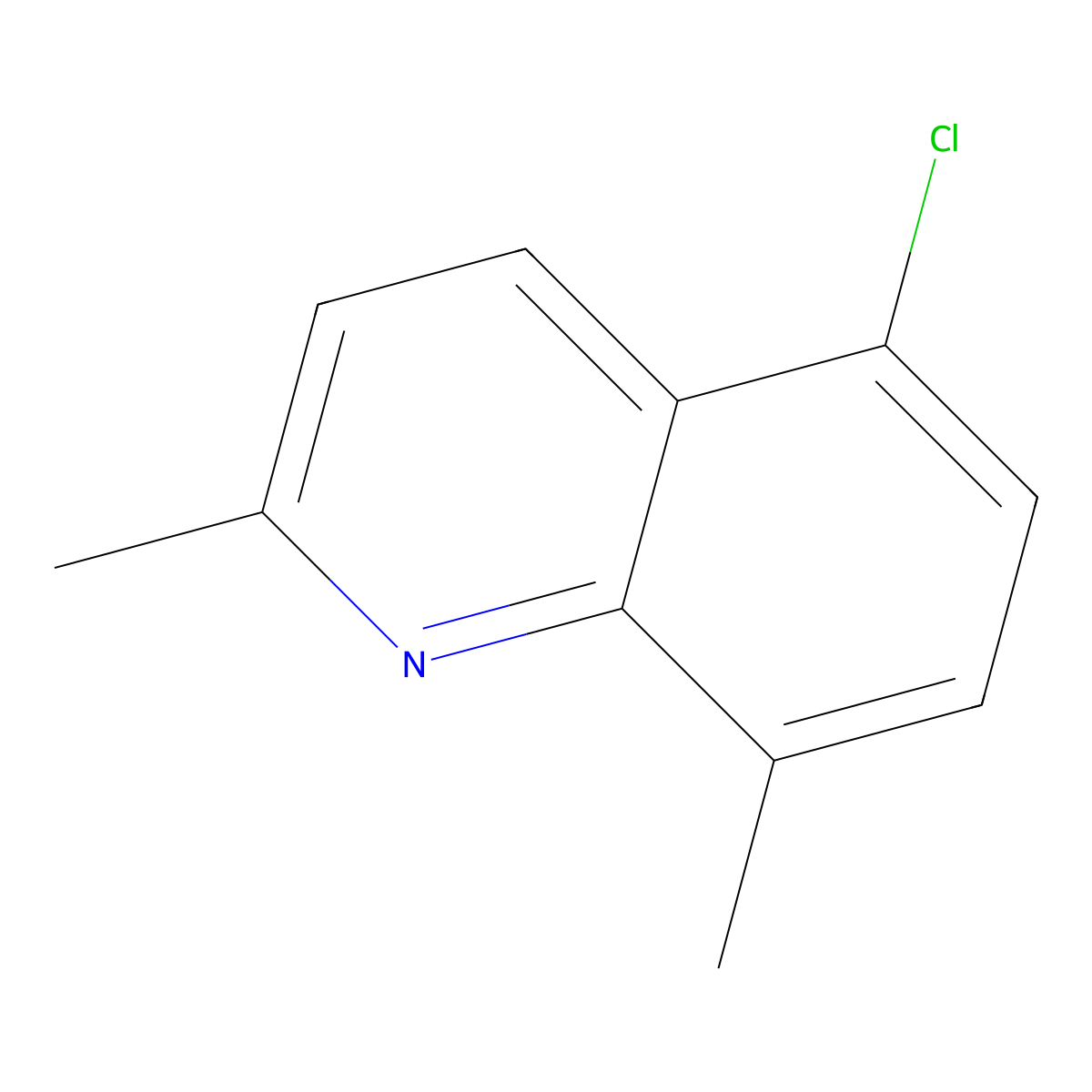 5-Chloro-2,8-dimethylquinoline molecular structure, CAS 186670-43-9
