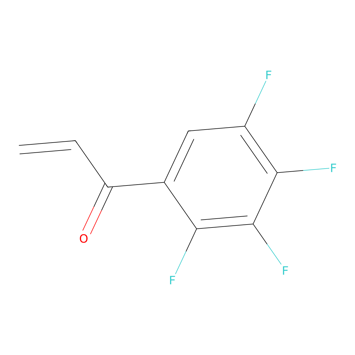 1-(2,3,4,5-Tetrafluorophenyl)prop-2-en-1-one molecular structure, CAS 1866703-21-0