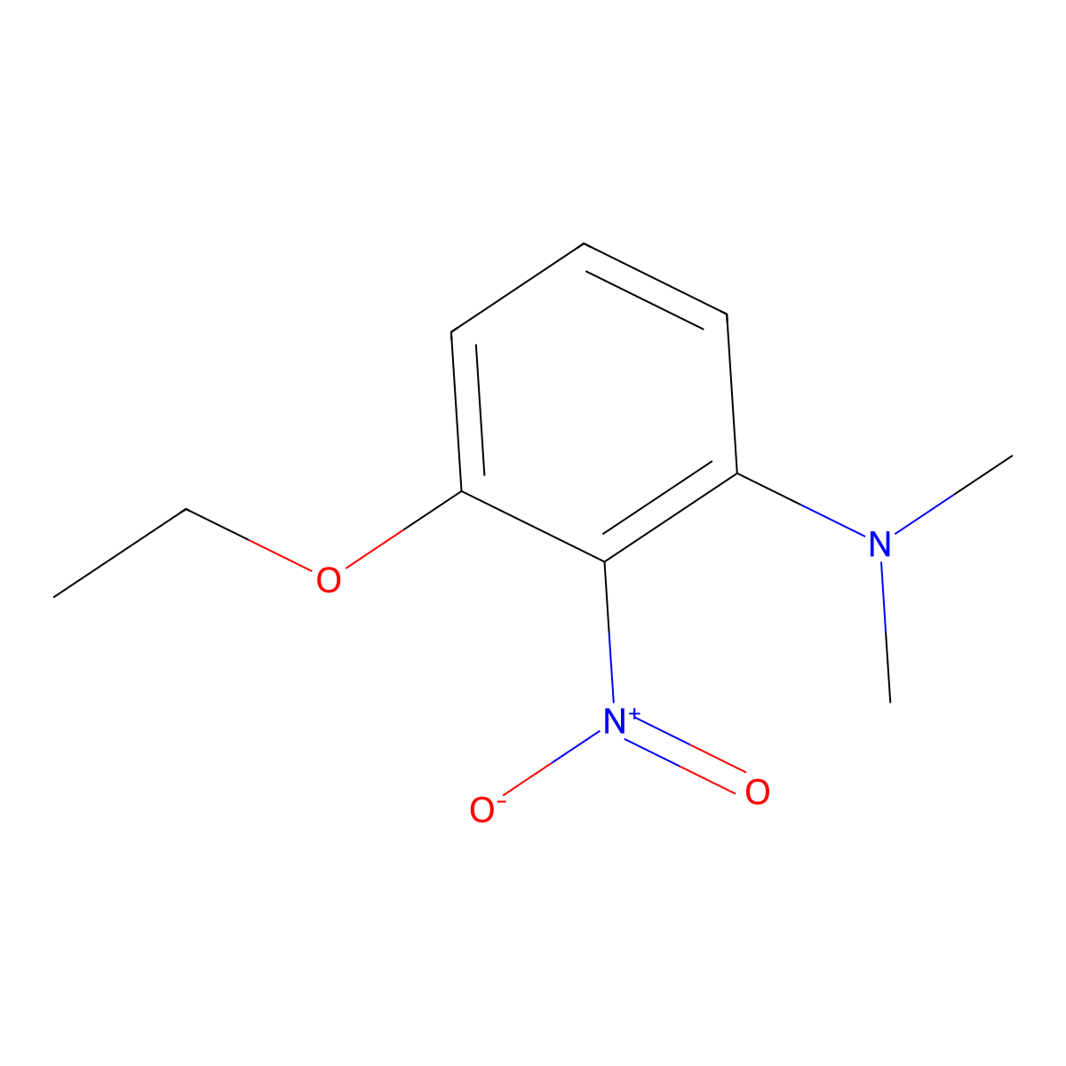 3-Ethoxy-N,N-dimethyl-2-nitrobenzenamine molecular structure, CAS 1866753-77-6