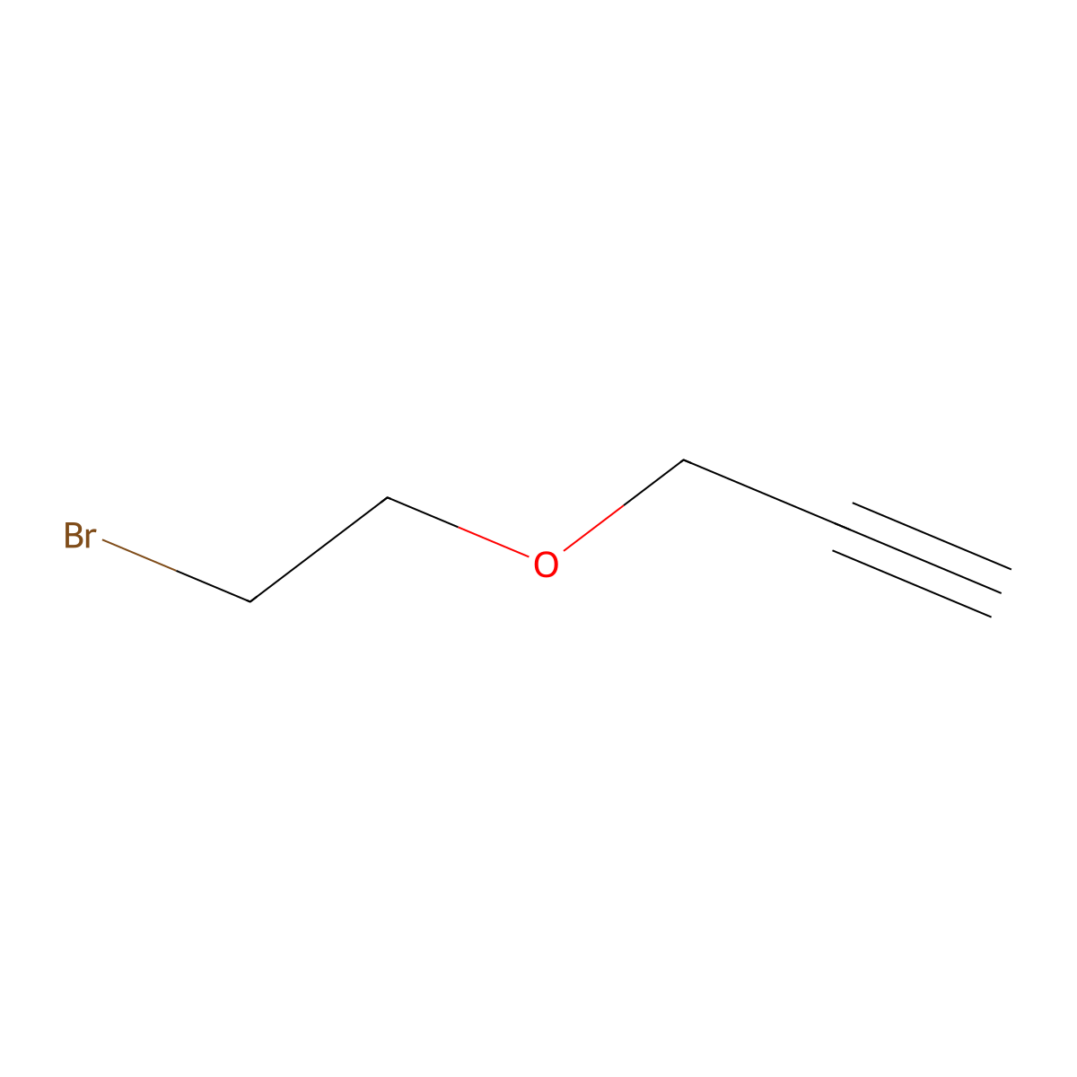 3-(2-Bromoethoxy)prop-1-yne molecular structure, CAS 18668-74-1