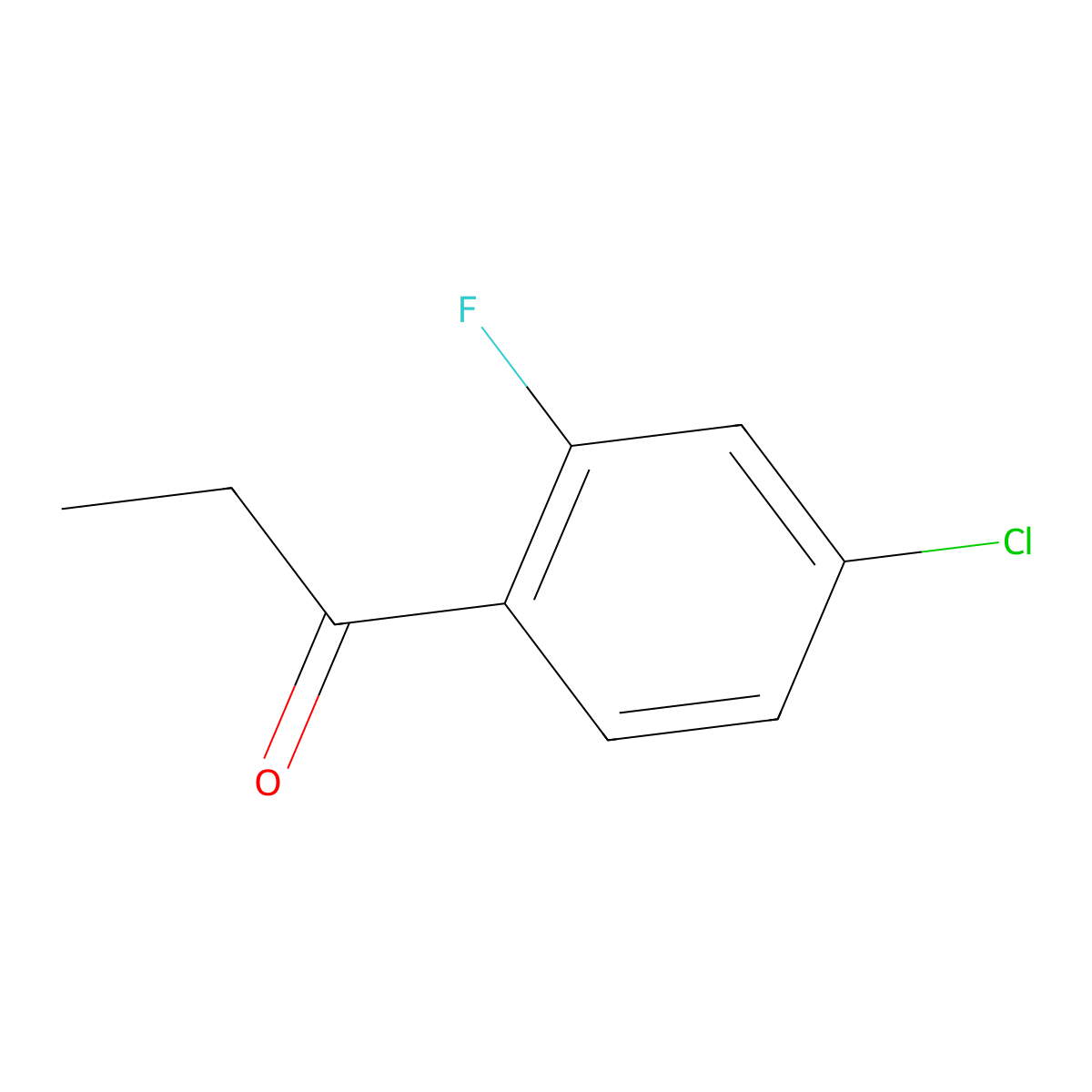 1-(4-Chloro-2-fluorophenyl)propan-1-one molecular structure, CAS 186685-49-4