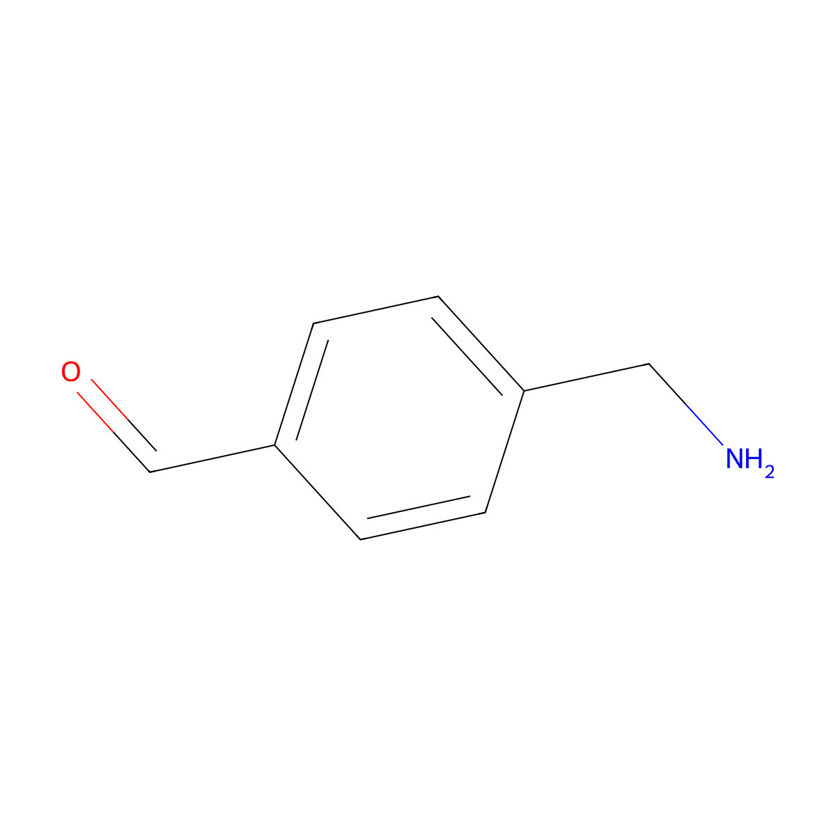 4-(Aminomethyl)-benzaldehyde molecular structure, CAS 186685-87-0