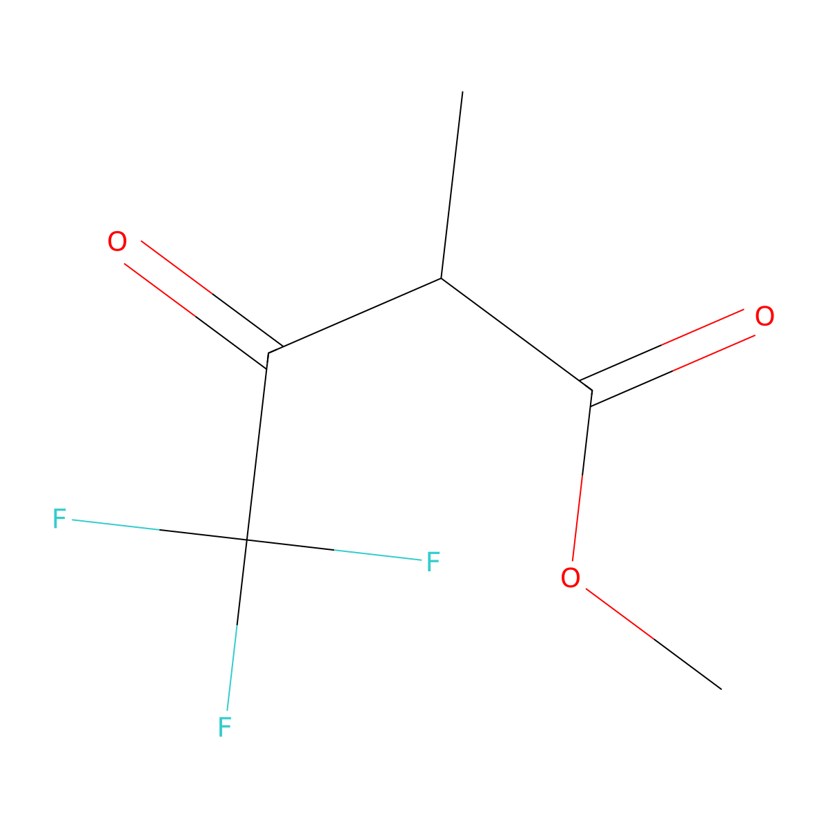 Methyl 4,4,4-trifluoro-2-methyl-3-oxobutanoate molecular structure, CAS 186691-62-3