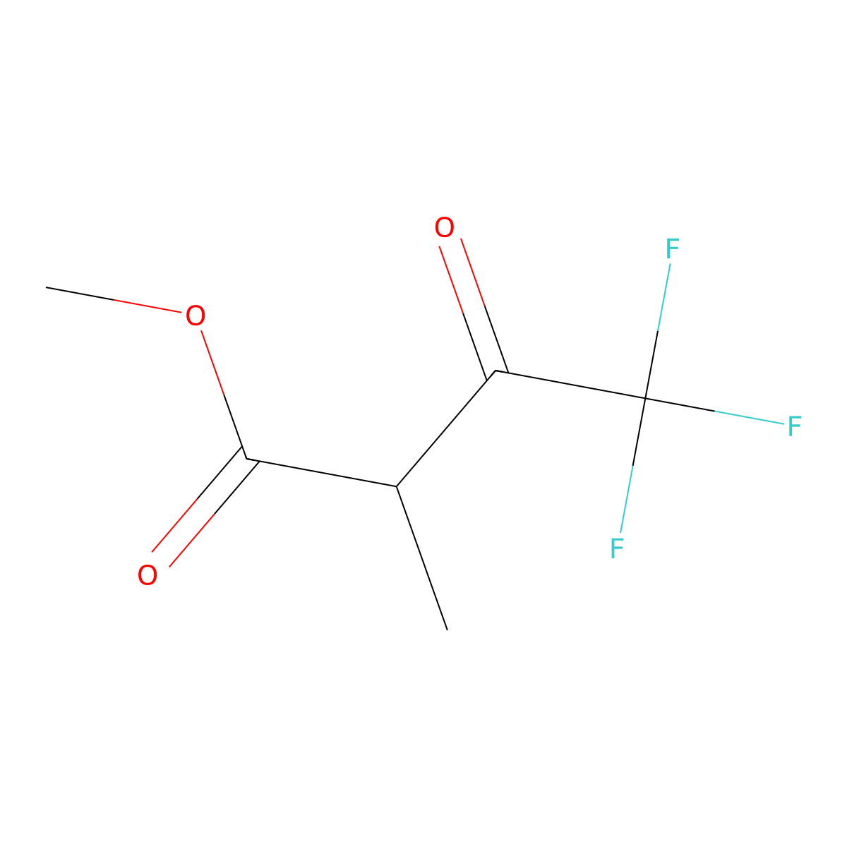 Methyl 4,4,4-trifluoro-2-methyl-3-oxobutanoate molecular structure, CAS 186691-62-3