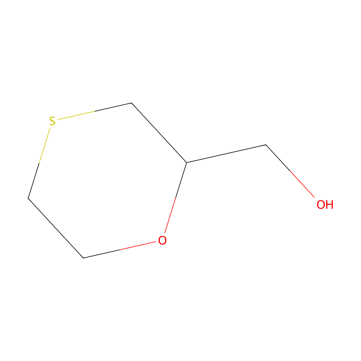(1,4-Oxathian-2-yl)methanol molecular structure, CAS 1866919-12-1