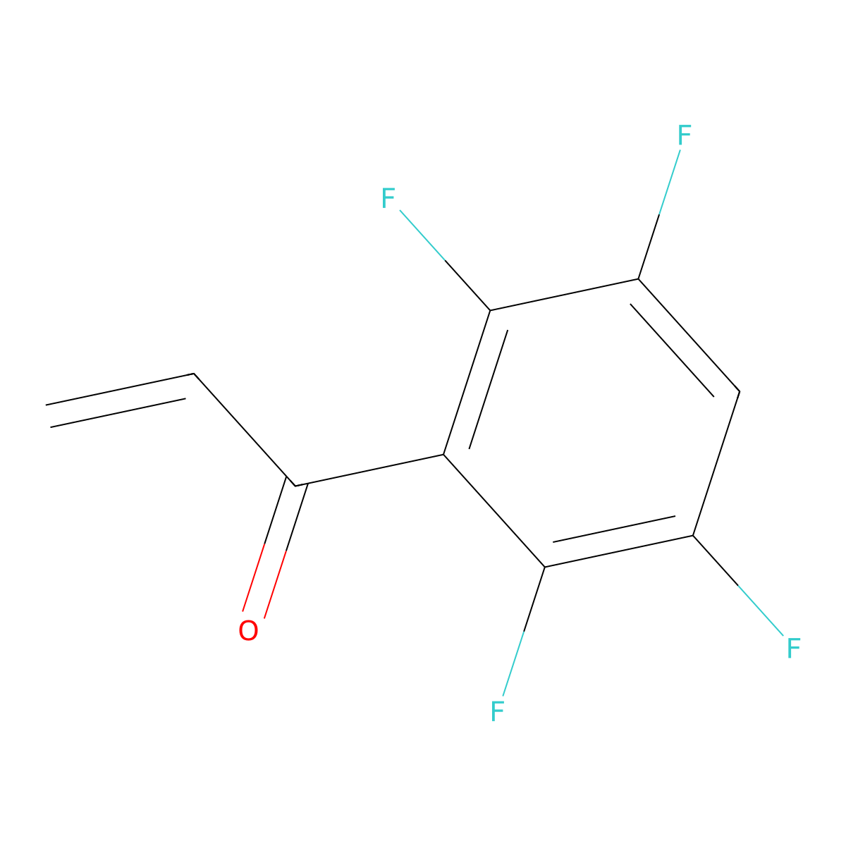 1-(2,3,5,6-Tetrafluorophenyl)prop-2-en-1-one molecular structure, CAS 1866952-46-6