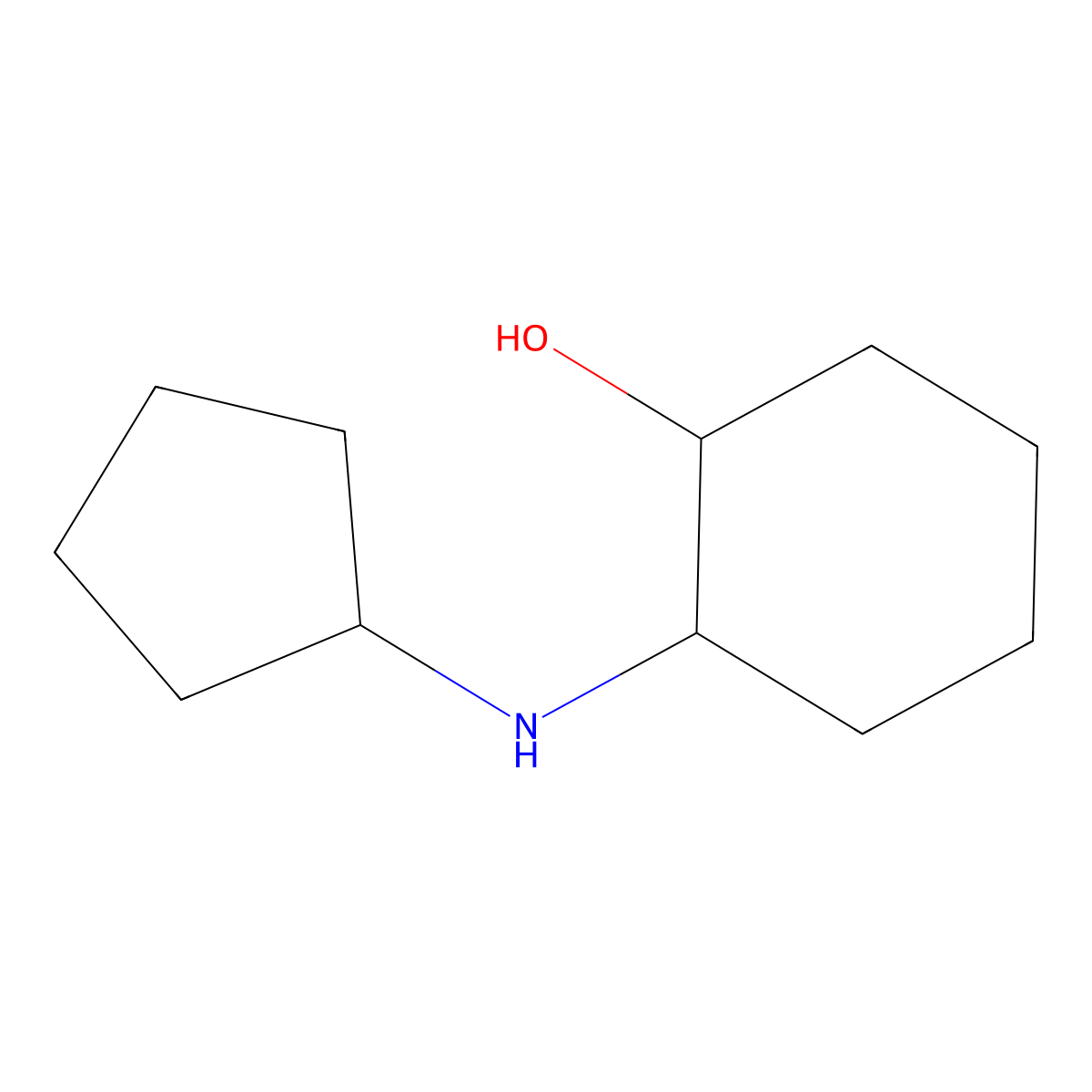 (1S,2S)-2-(cyclopentylamino)cyclohexan-1-ol molecular structure, CAS 1867063-20-4