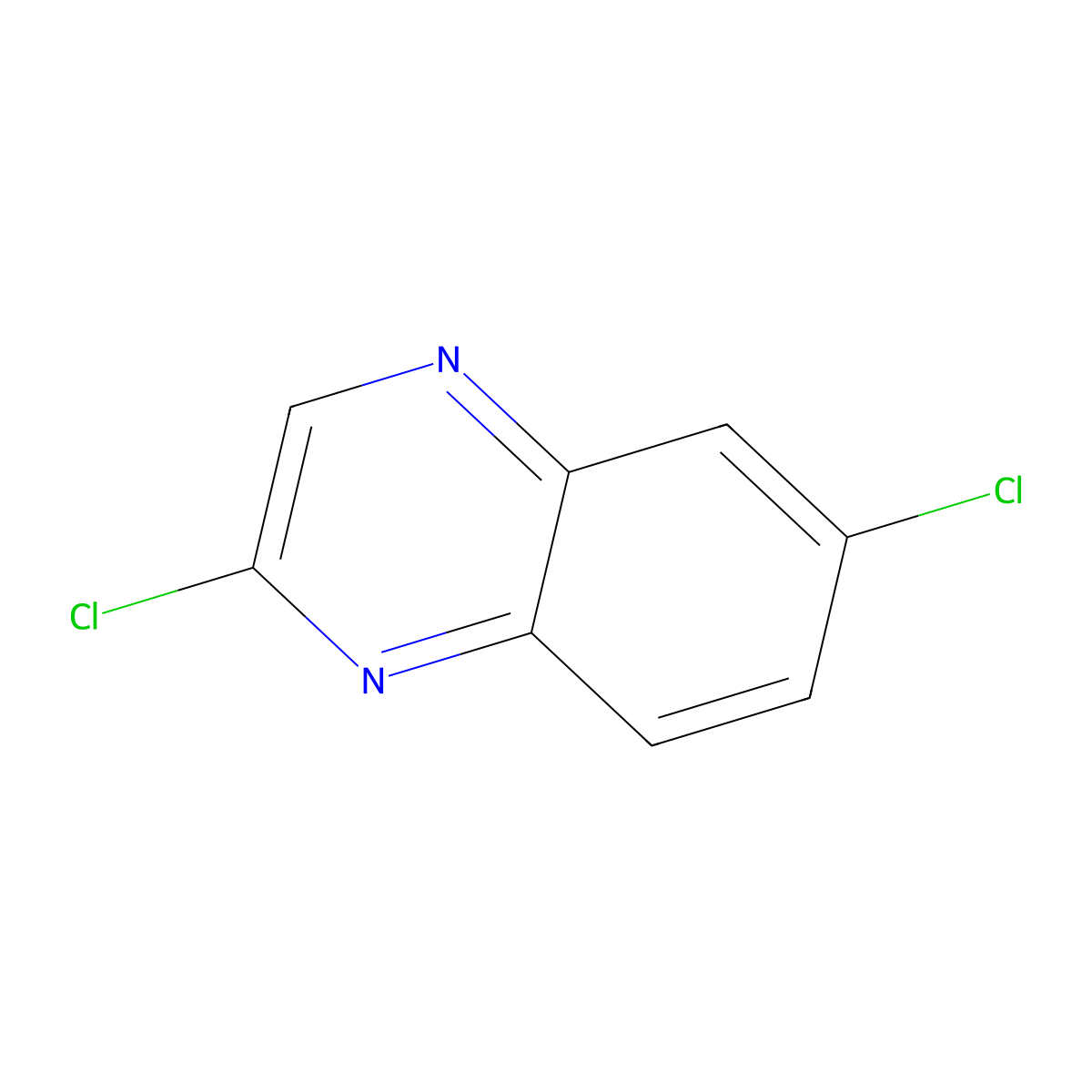 2,6-Dichloroquinoxaline molecular structure, CAS 18671-97-1