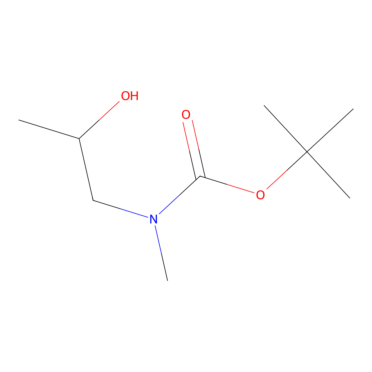 tert-butyl N-[(2S)-2-hydroxypropyl]-N-methylcarbamate molecular structure, CAS 1867120-38-4