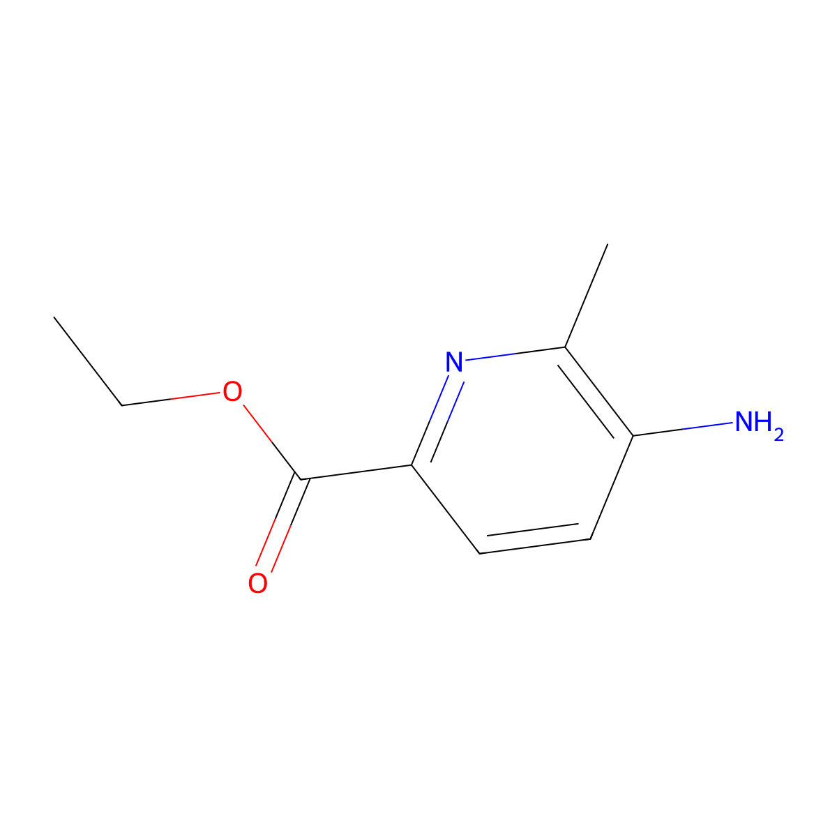 Ethyl 5-amino-6-methylpyridine-2-carboxylate molecular structure, CAS 1867150-68-2