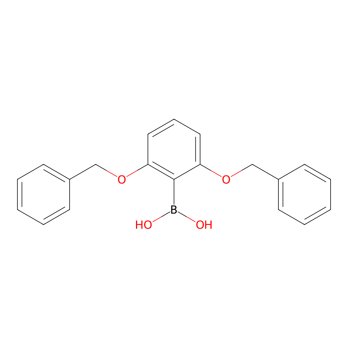 2,6-Bis(benzyloxy)phenylboronic Acid molecular structure, CAS 1867268-10-7