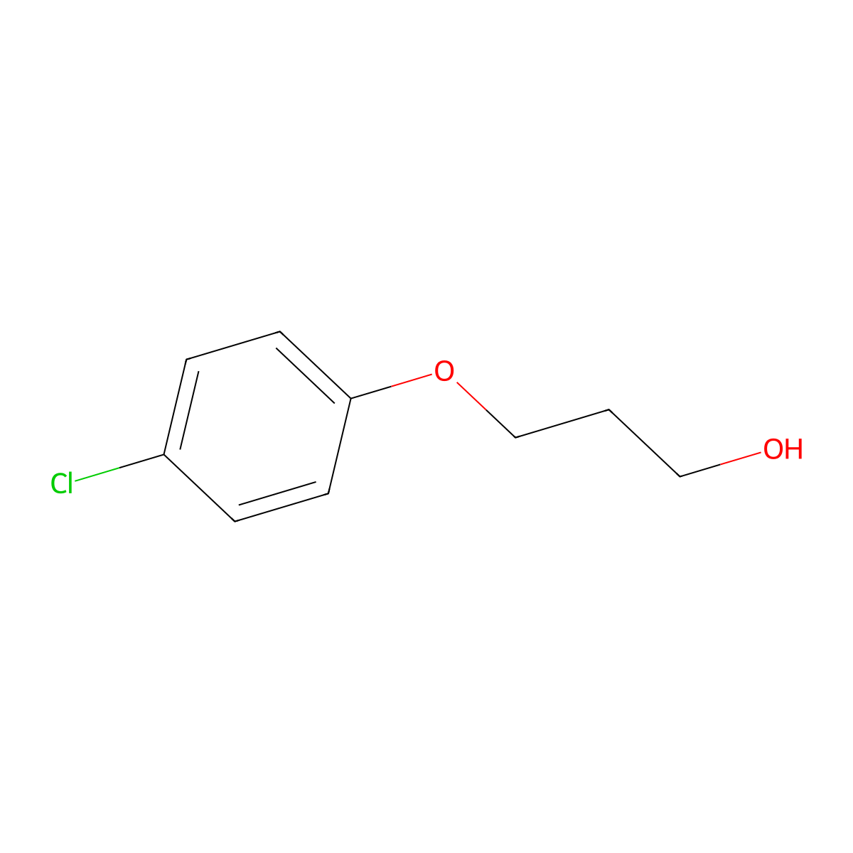3-(4-Chlorophenoxy)-1-propanol molecular structure, CAS 18673-04-6