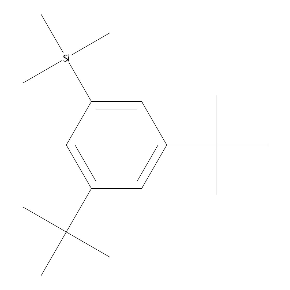 (3,5-Di-tert-butylphenyl)trimethylsilane molecular structure, CAS 18673-32-0