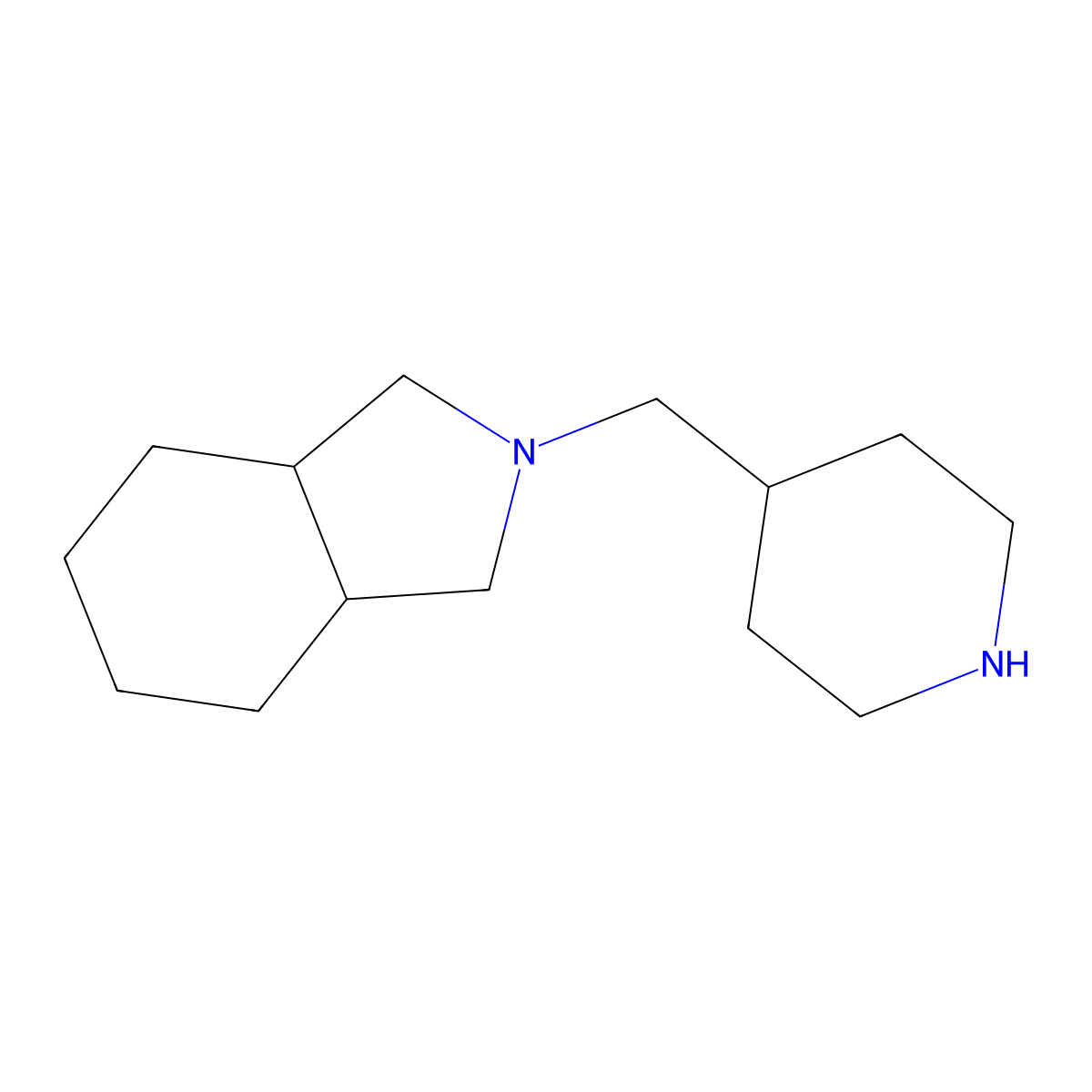 (3aR,7aS)-2-[(piperidin-4-yl)methyl]-octahydro-1H-isoindole molecular structure, CAS 1867339-09-0