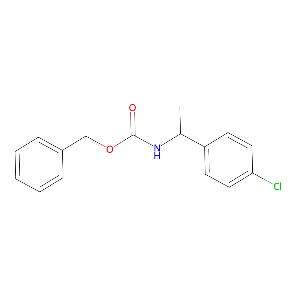 benzyl N-[(1S)-1-(4-chlorophenyl)ethyl]carbamate molecular structure, CAS 1867437-13-5