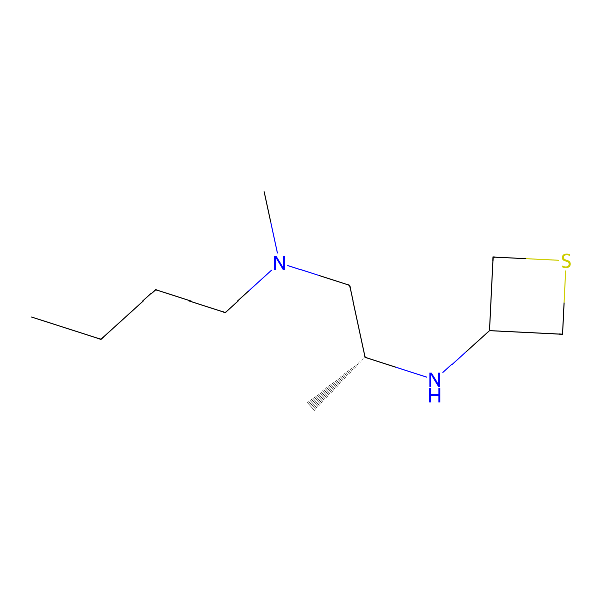 (R)-N1-Butyl-N1-methyl-N2-(thietan-3-yl)propane-1,2-diamine molecular structure, CAS 1867466-55-4