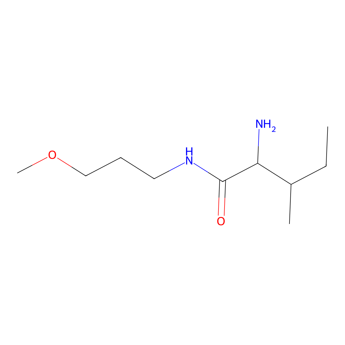 (2S,3S)-2-Amino-N-(3-methoxypropyl)-3-methylpentanamide molecular structure, CAS 1867638-86-5