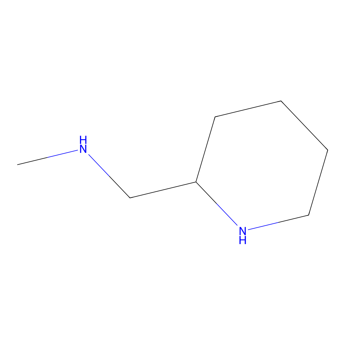 Methyl({[(2R)-piperidin-2-yl]methyl})amine molecular structure, CAS 1867661-82-2