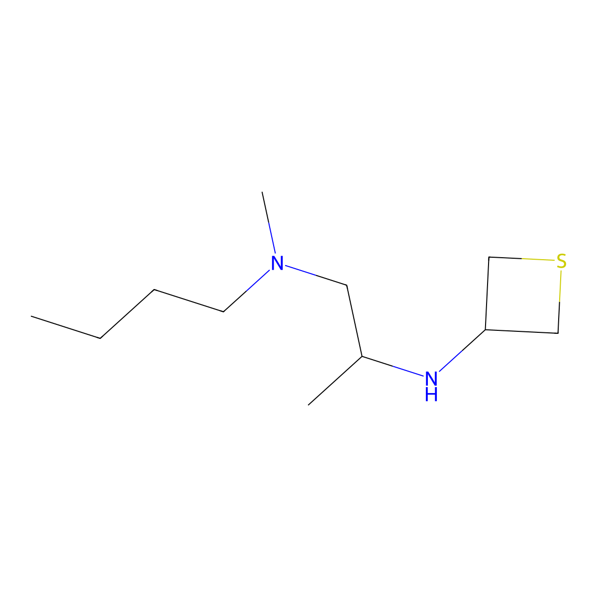 (S)-N1-Butyl-N1-methyl-N2-(thietan-3-yl)propane-1,2-diamine molecular structure, CAS 1867696-42-1