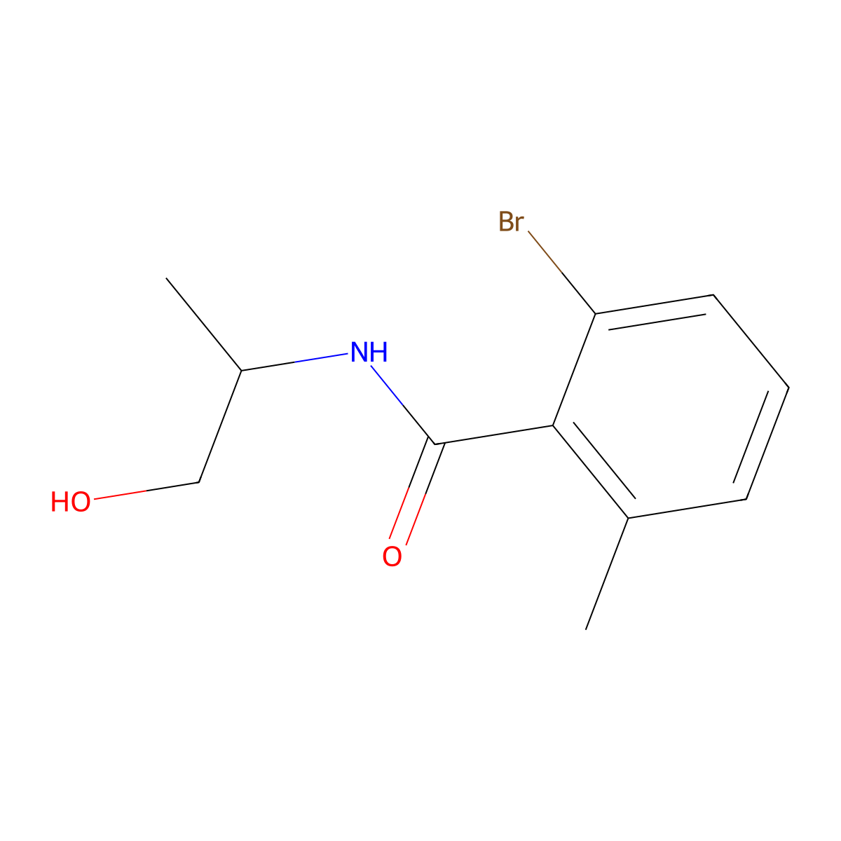 2-Bromo-N-[(2R)-1-hydroxypropan-2-yl]-6-methylbenzamide molecular structure, CAS 1867736-15-9