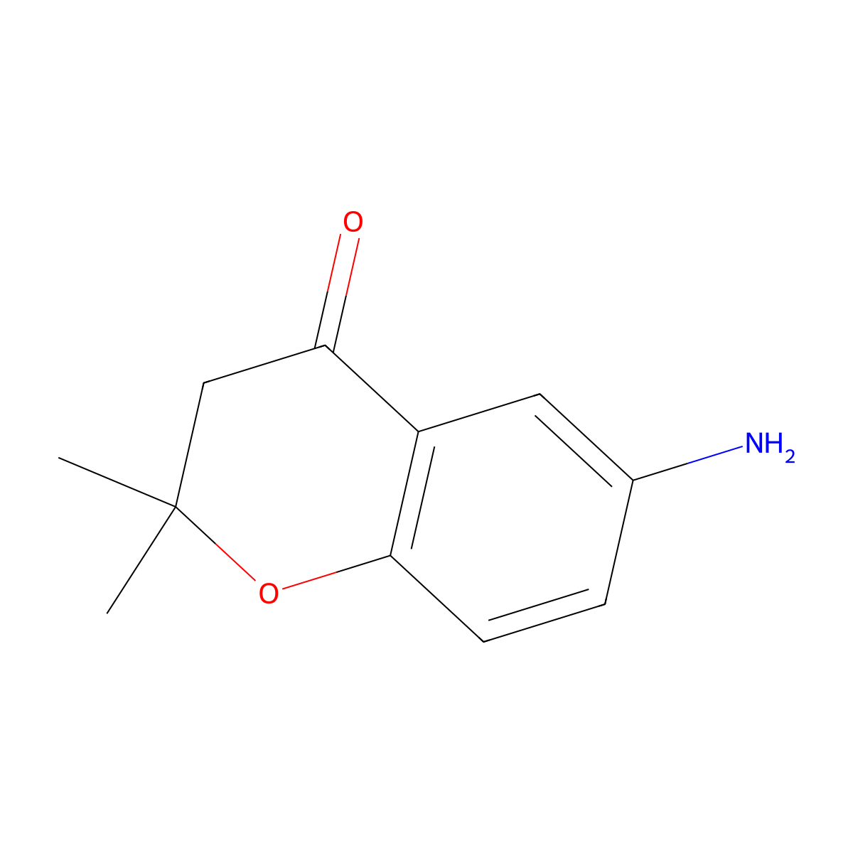 6-Amino-2,2-dimethyl-chroman-4-one molecular structure, CAS 186774-62-9