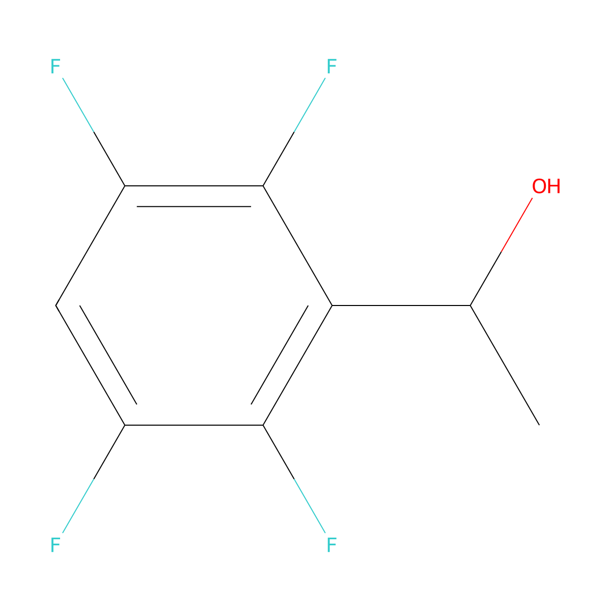 (R)-1-(2,3,5,6-Tetrafluorophenyl)ethan-1-ol molecular structure, CAS 1867823-16-2
