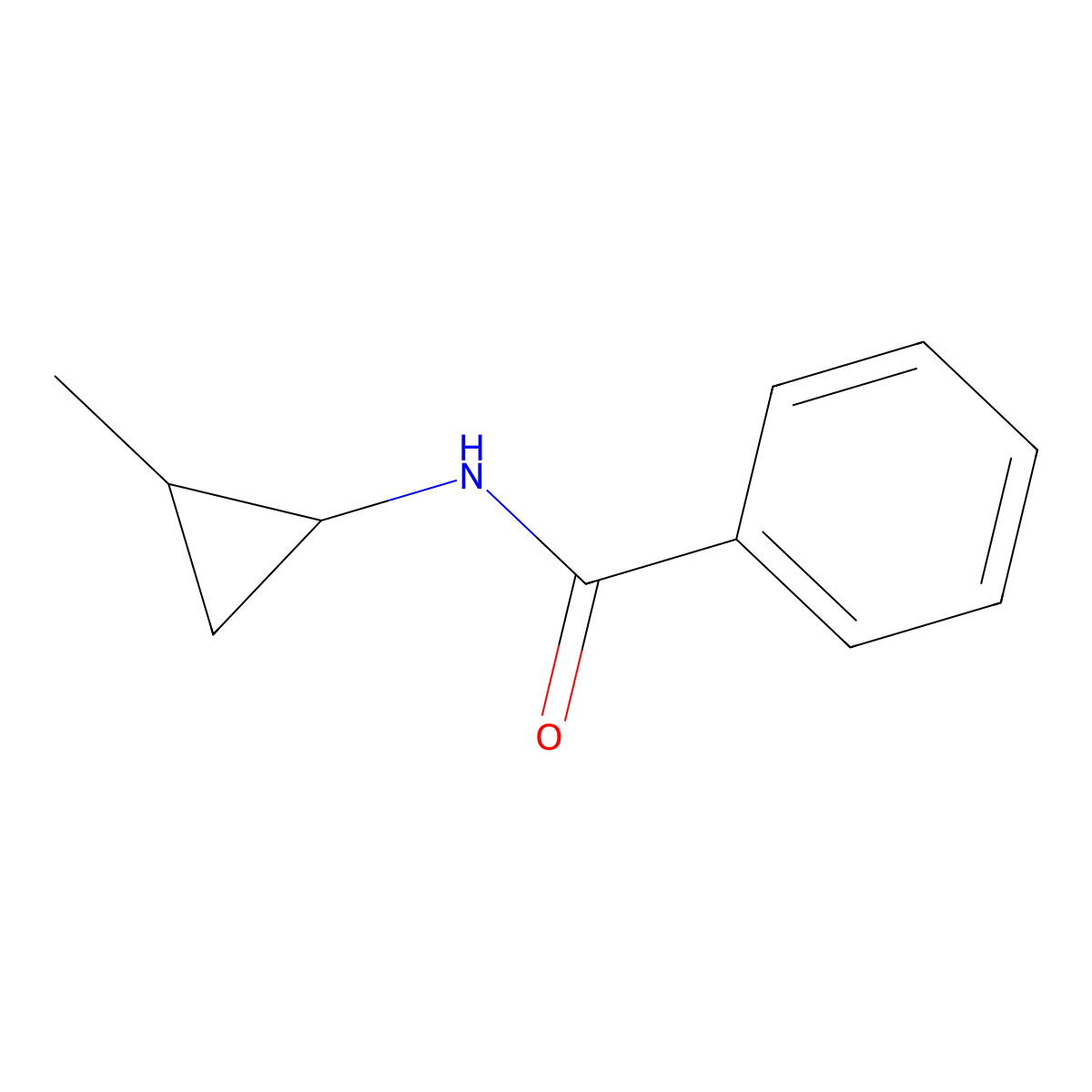 rac-N-[(1R,2R)-2-methylcyclopropyl]benzamide molecular structure, CAS 1867824-56-3