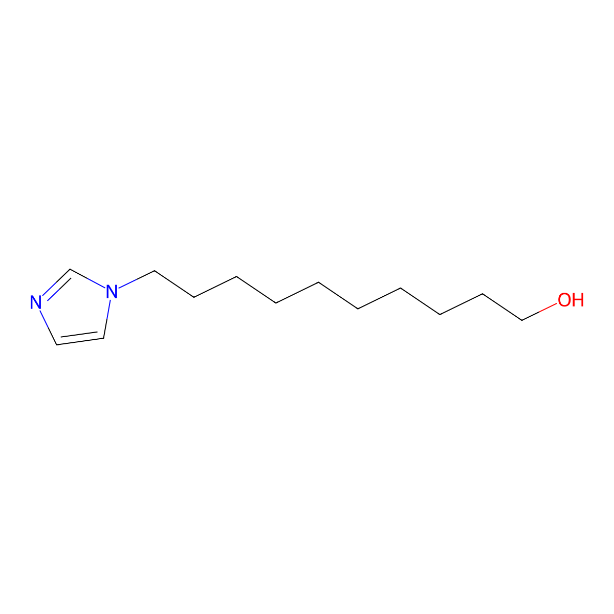10-(1H-Imidazol-1-yl)decan-1-ol molecular structure, CAS 186788-38-5