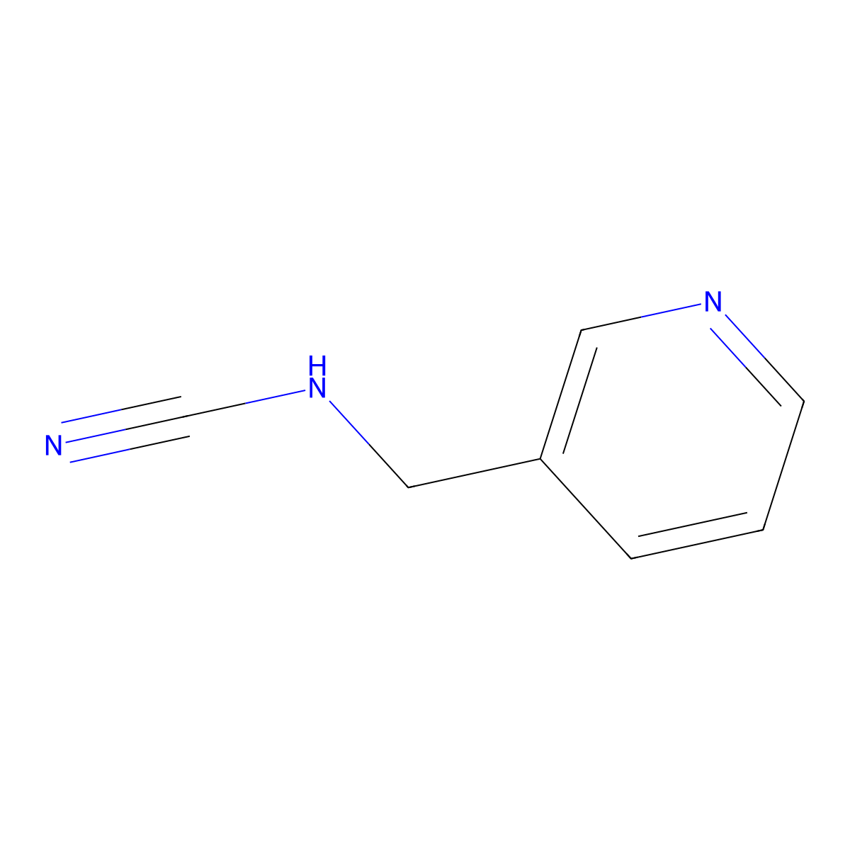 (Pyridin-3-ylmethyl)cyanamide molecular structure, CAS 186789-48-0