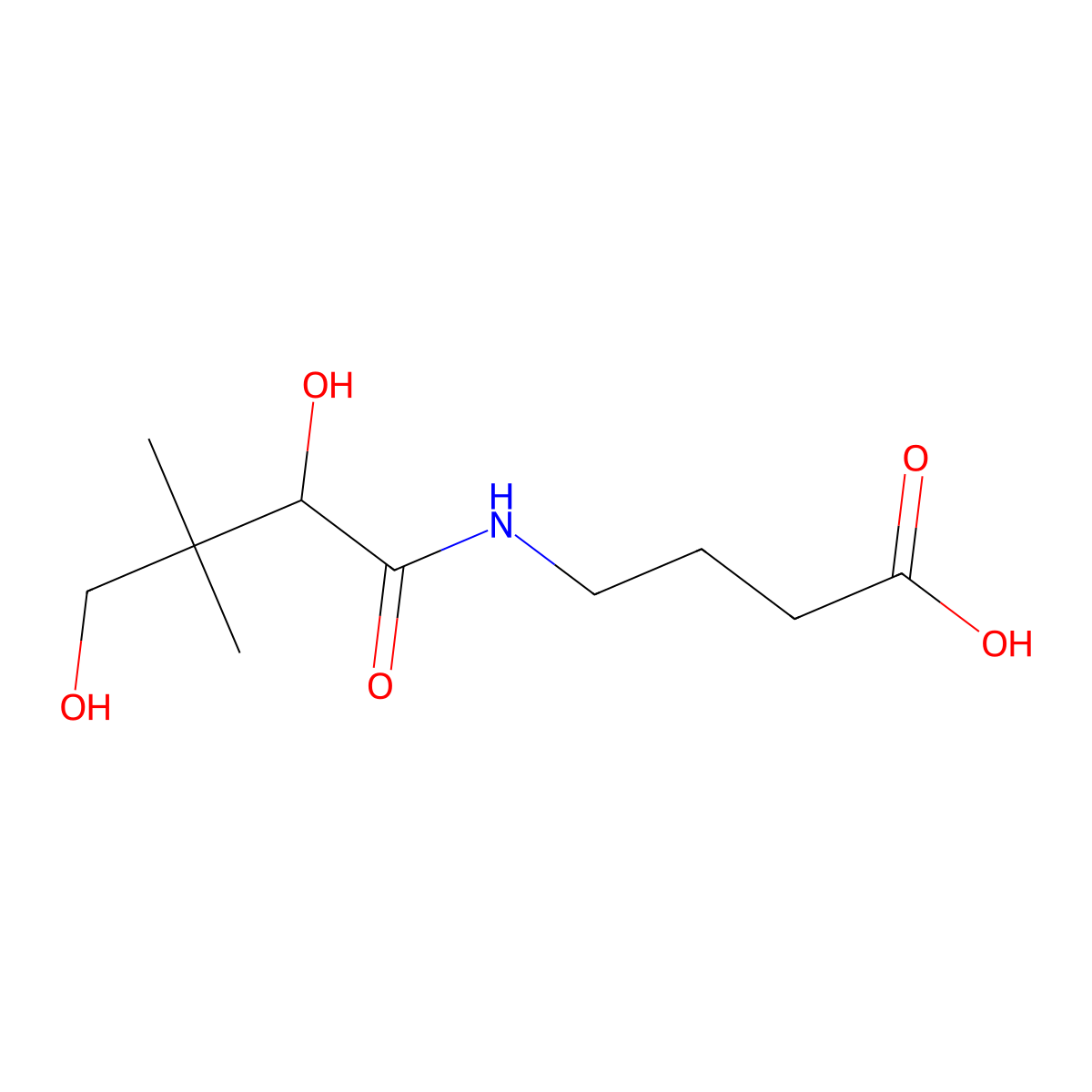 Hopantenic Acid molecular structure, CAS 18679-90-8