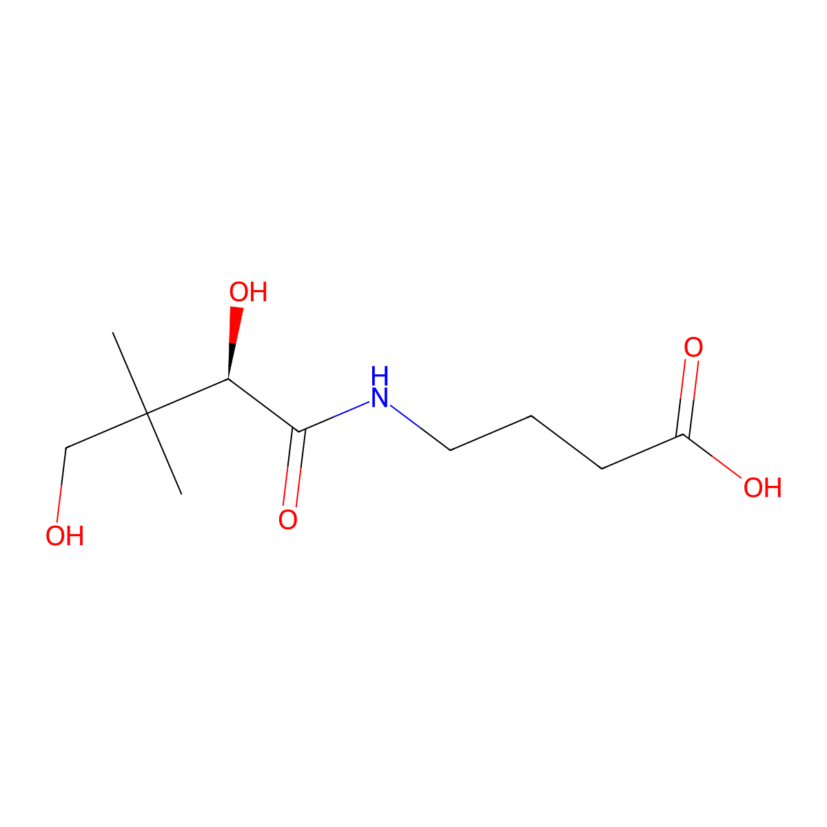 Hopantenic Acid molecular structure, CAS 18679-90-8