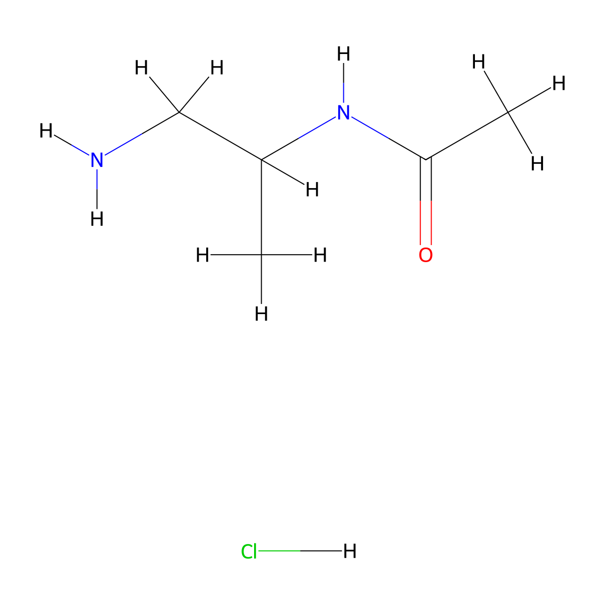 N-(1-Aminopropan-2-yl)acetamide hydrochloride molecular structure, CAS 1867920-19-1