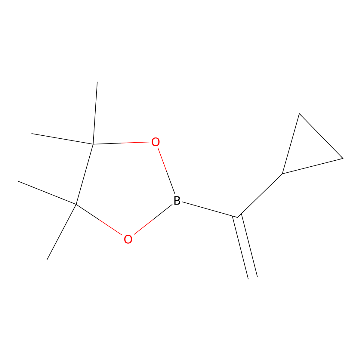 2-(1-Cyclopropylethenyl)-4,4,5,5-tetramethyl-1,3,2-dioxaborolane molecular structure, CAS 1867923-49-6