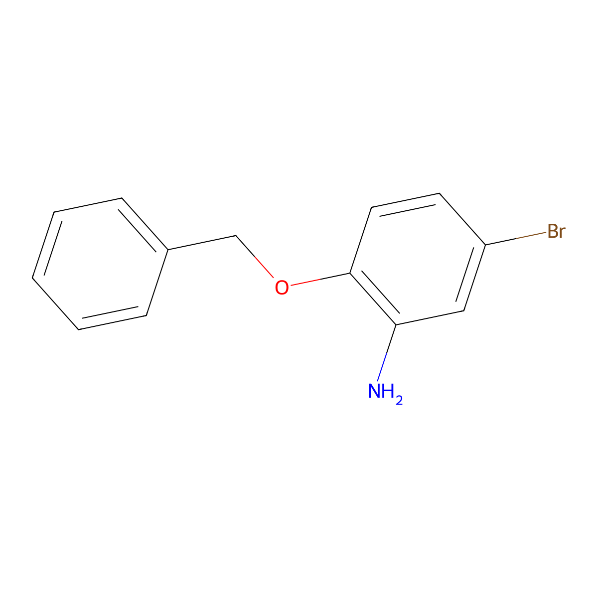 2-(Benzyloxy)-5-bromoaniline molecular structure, CAS 186797-58-0