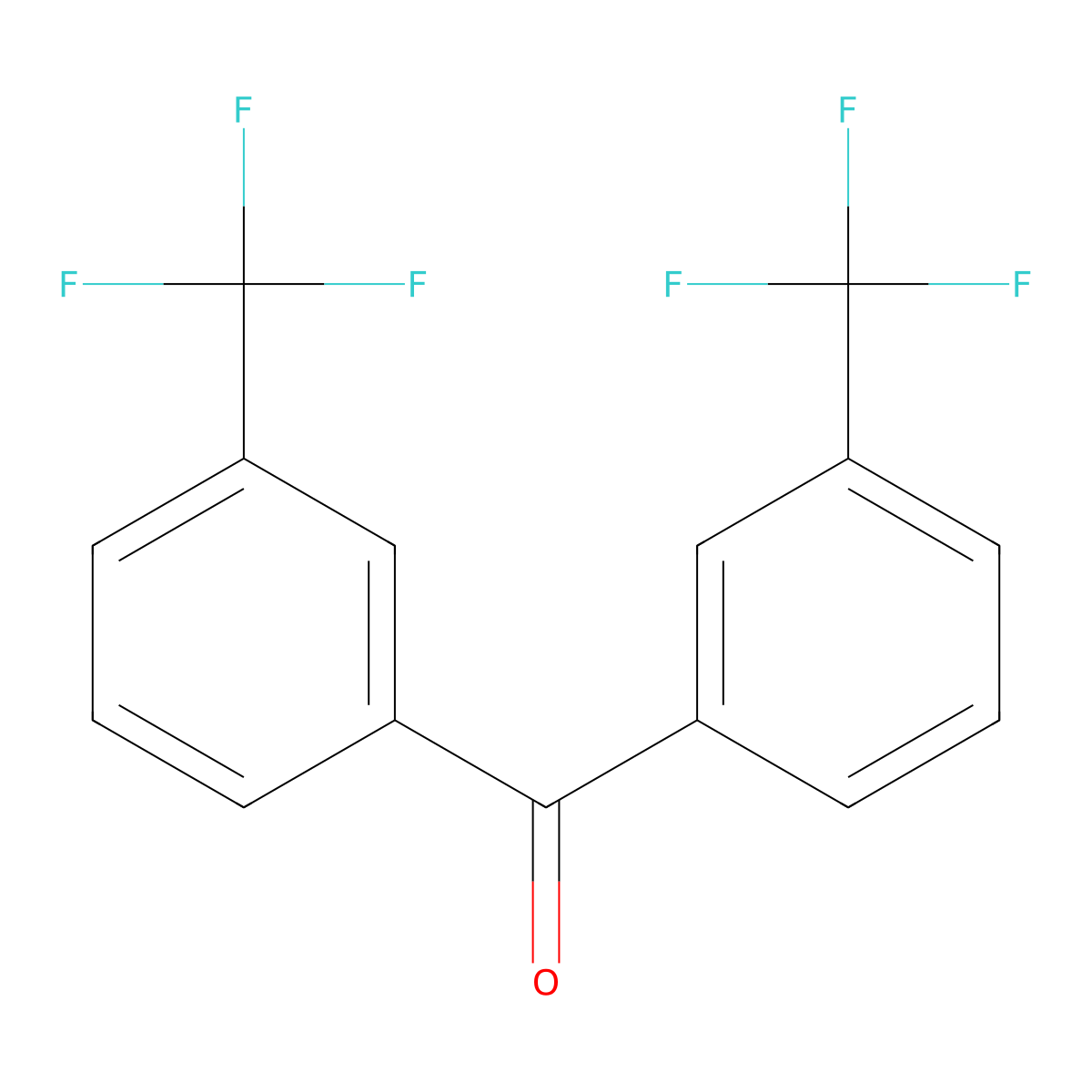3,3'-Bis(trifluoromethyl)benzophenone molecular structure, CAS 1868-00-4