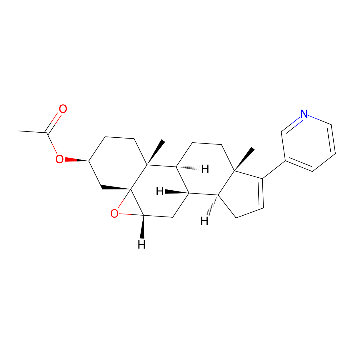Abiraterone Acetate 5,6-Epoxide molecular structure, CAS 1868064-50-9