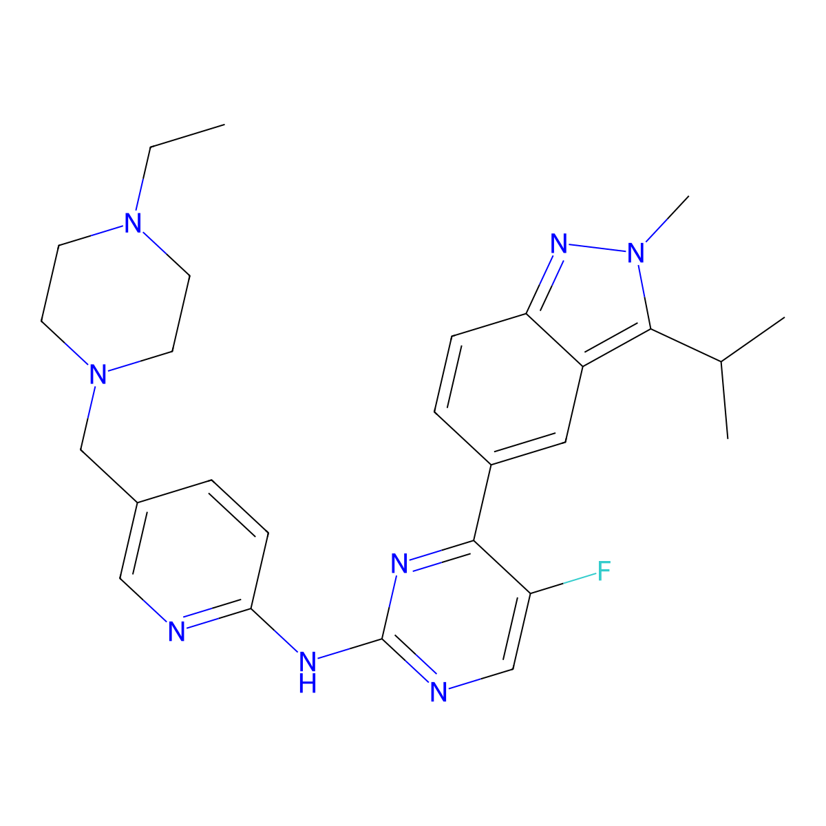Eciruciclib molecular structure, CAS 1868086-40-1