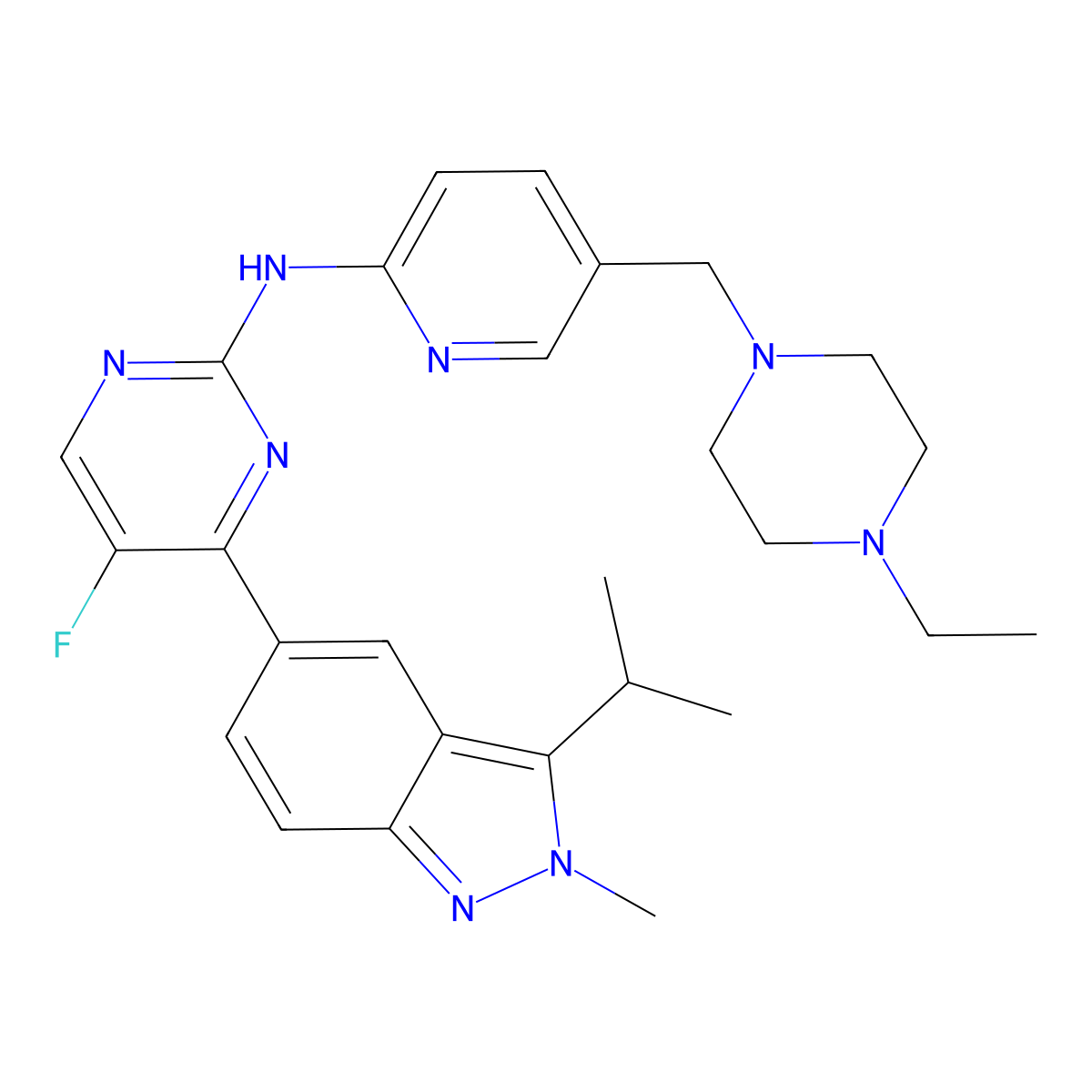 Eciruciclib molecular structure, CAS 1868086-40-1