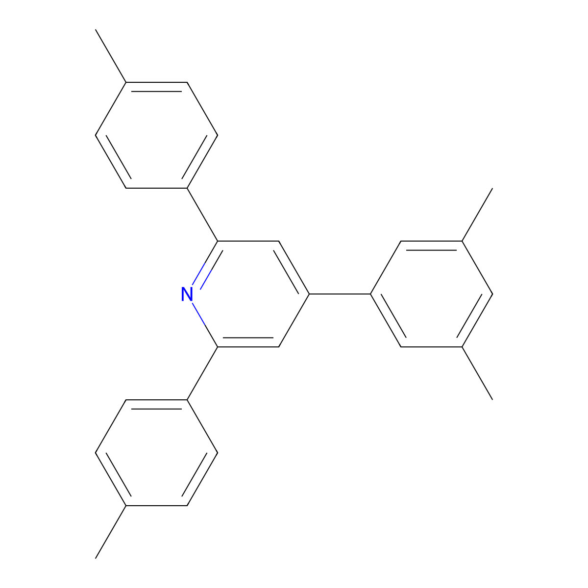 4-(3,5-Dimethylphenyl)-2,6-di-p-tolylpyridine molecular structure, CAS 1868146-05-7