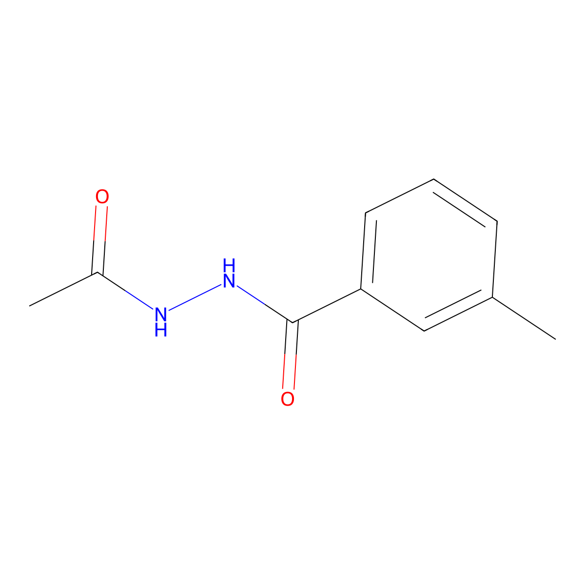 N'-acetyl-3-methylbenzohydrazide molecular structure, CAS 186818-29-1