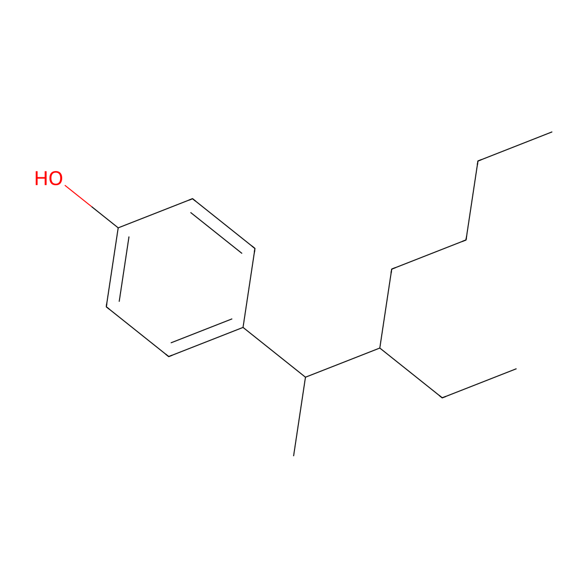 4-(3-Ethylheptan-2-yl)phenol molecular structure, CAS 186825-39-8