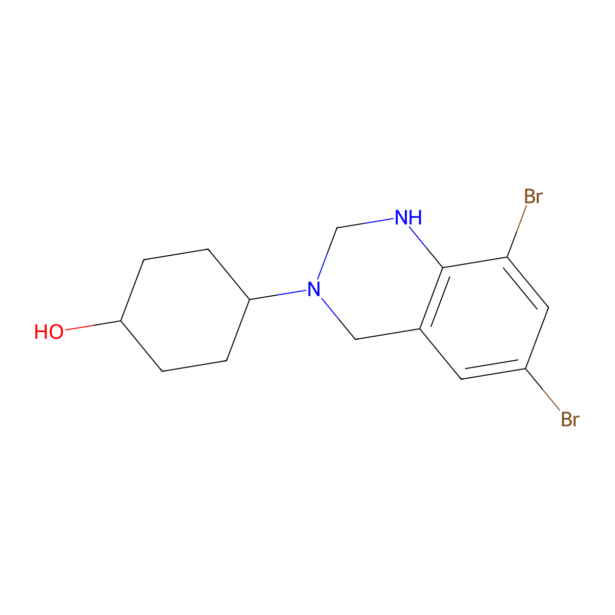 Ambroxol EP Impurity B molecular structure, CAS 18683-95-9
