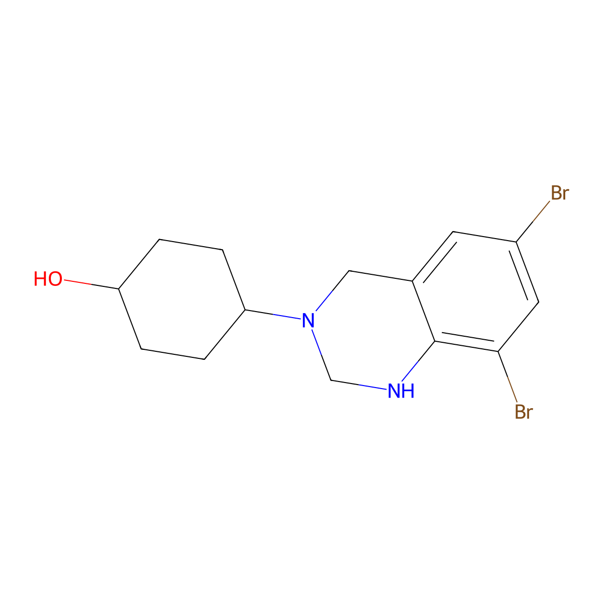 Ambroxol EP Impurity B molecular structure, CAS 18683-95-9