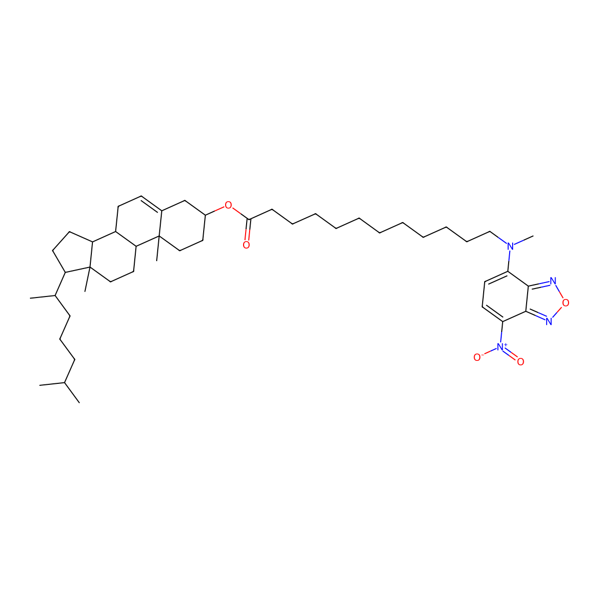 3-NBD-C12 Cholesterol molecular structure, CAS 186833-02-3