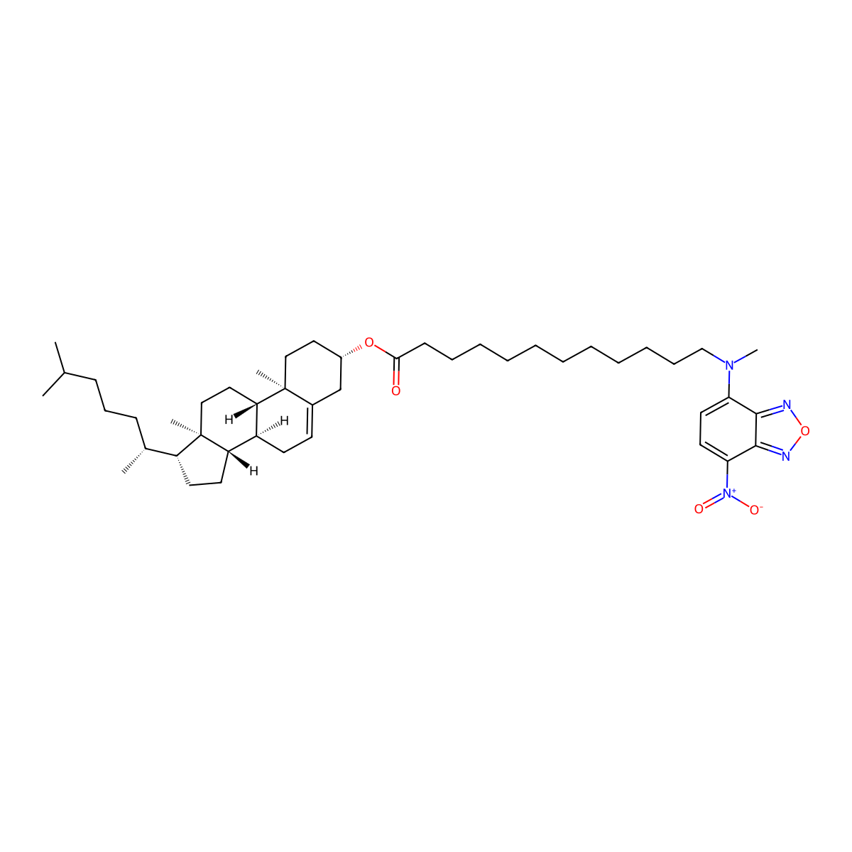 3-NBD-C12 Cholesterol molecular structure, CAS 186833-02-3