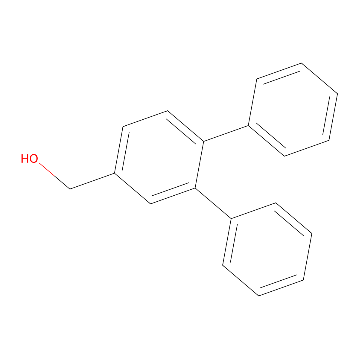(3,4-Diphenylphenyl)methanol molecular structure, CAS 186834-98-0
