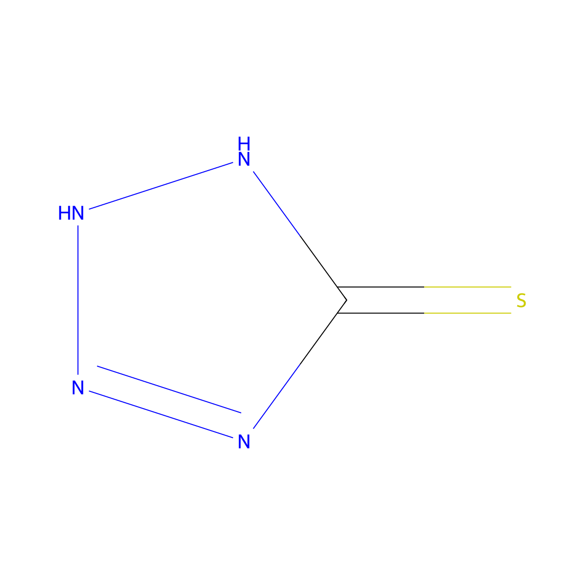 5H-Tetrazole-5-thione, 1,2-dihydro- molecular structure, CAS 18686-81-2