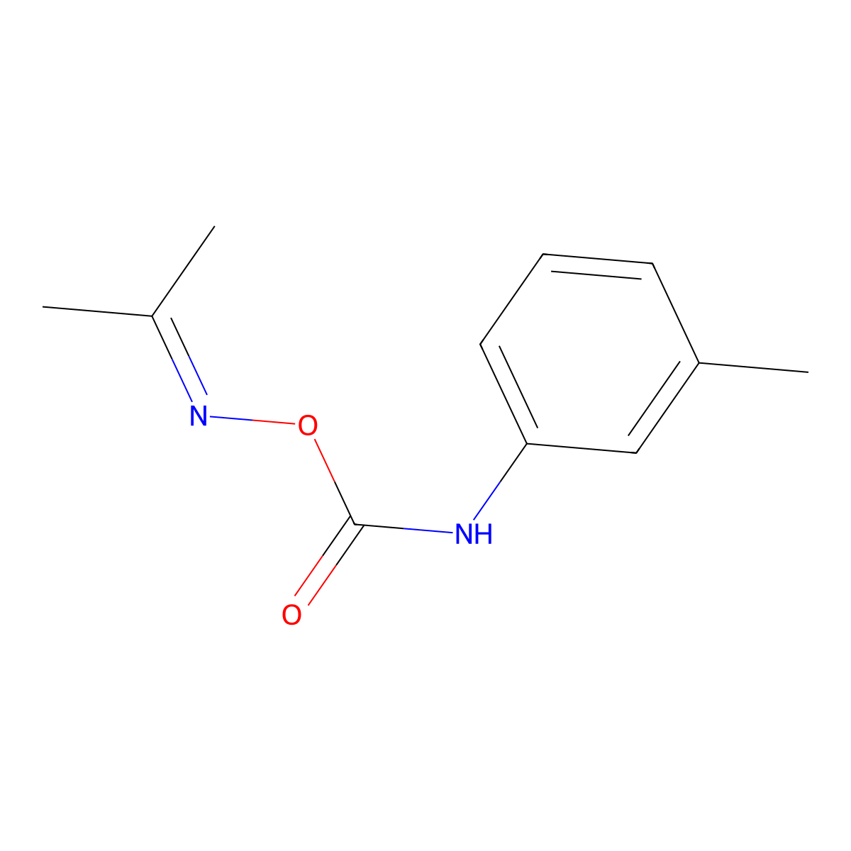(propan-2-ylideneamino) N-(3-methylphenyl)carbamate molecular structure, CAS 18687-80-4