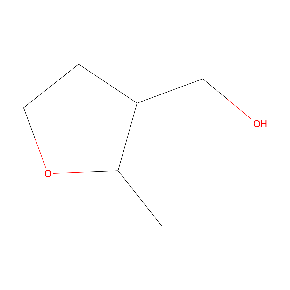 cis-(2-Methyltetrahydrofuran-3-yl)methanol molecular structure, CAS 18689-92-4