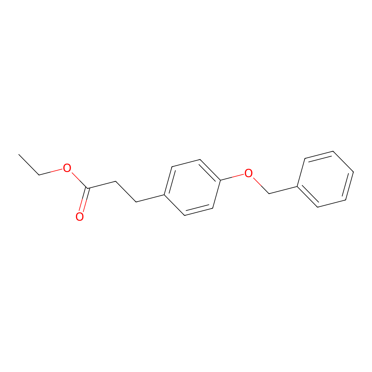 Ethyl 3-[4-(benzyloxy)phenyl]propanoate molecular structure, CAS 186895-45-4